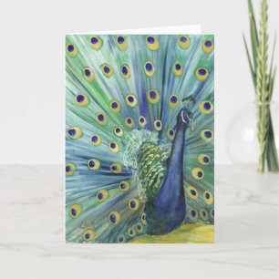 Note Card - Peacock Kaart