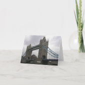 Note Card Tower Bridge over de Thames Kaart (Achterkant)
