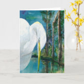 Note Card - Tropisch vogeltje Kaart (Gele Bloem)