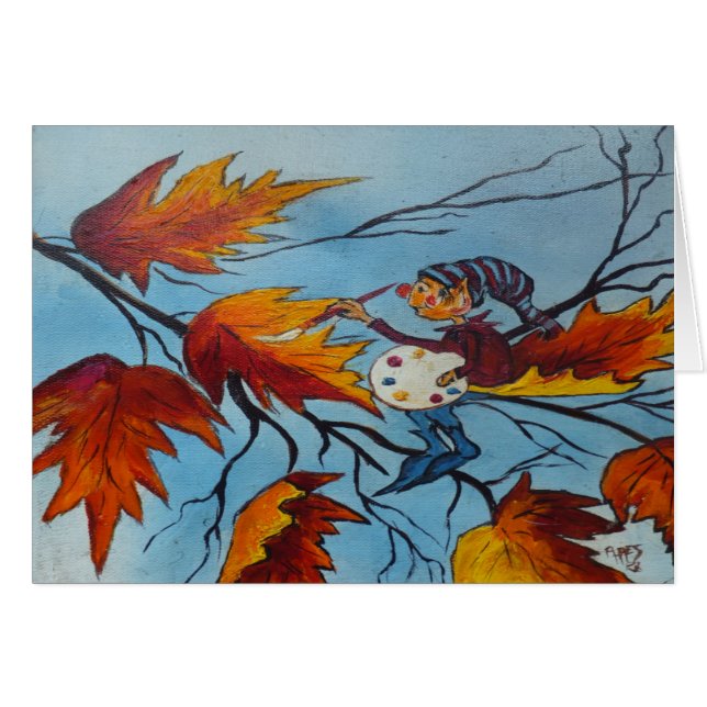 Note Carte Ann Hayes Peinture Pixie Peinture (Devant Horizontal)