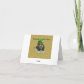 Note Carte Basset Hound Happy St.Patrick's (Dos)
