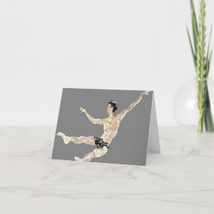 Note Carte blanche à l'intérieur/ Danseur de balle