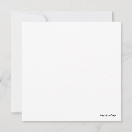 Note Carte de pensée de vous Jardin Fleur (Dos)