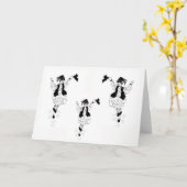 Note Carte vide à l'intérieur des évzones grecques (Fleur jaune)