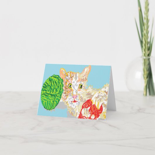 Note Carte vide à l'intérieur /Kitten (Devant)