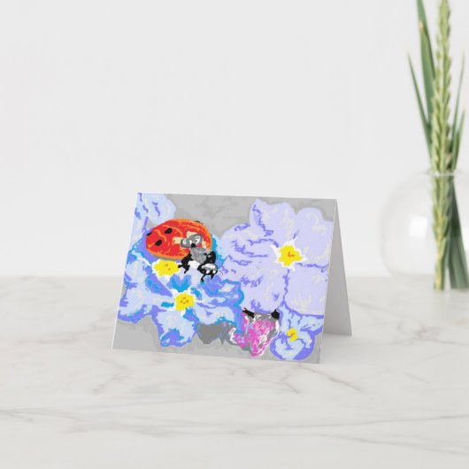 Note Carte vide à l'intérieur / Ladybug (Devant)