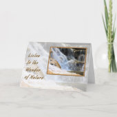 Note Carte Wonder Nature Water Fall (Devant)