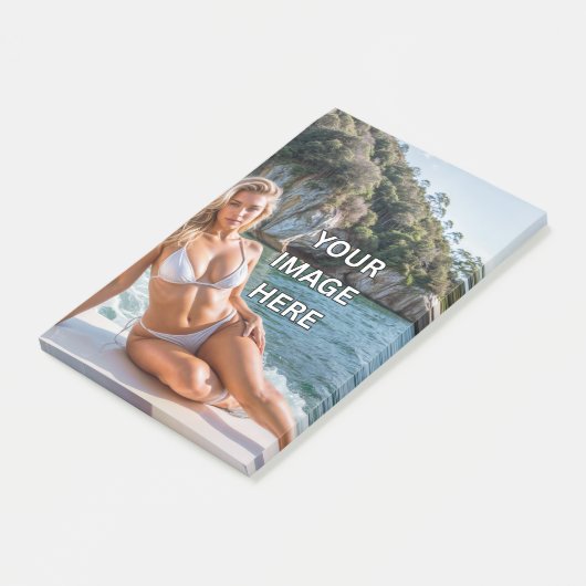 NOTE! 🗒️ Custom Post-it Notes – Add Image or Text (Incliné)