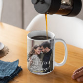 Note d'amour à pleine trame Mug de café