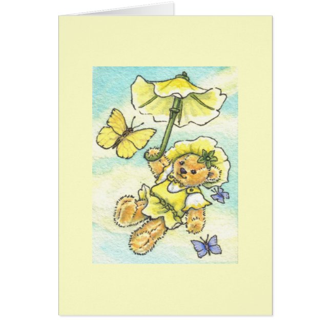 Note de blanc de nounours de parasol (Devant)
