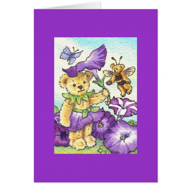 Note de blanc de nounours de pétunia (Devant)