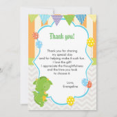 Note de Carte de remerciements Anniversaire de enf (Devant)