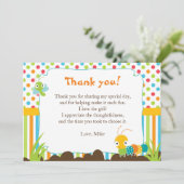 Note de carte de remerciements d'insectes (Debout devant)