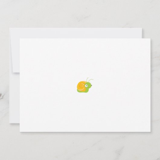 Note de carte de remerciements d'insectes (Dos)