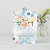 Note de Carte de remerciements du Baby shower pour (Debout devant)