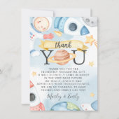 Note de Carte de remerciements du Baby shower pour (Devant)