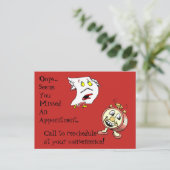 Note de contact du client pour les cartes postales (Debout devant)