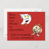 Note de contact du client pour les cartes postales (Devant / Derrière)