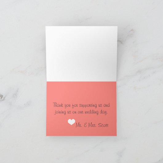 Note de corail de Merci de Chevron (Intérieur)