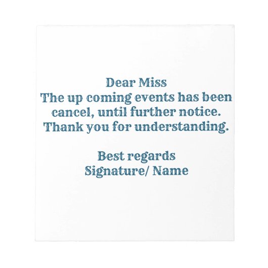 NOTE DE FAIRE-PART DE DIPLÔME. BLOC-NOTE (Devant)