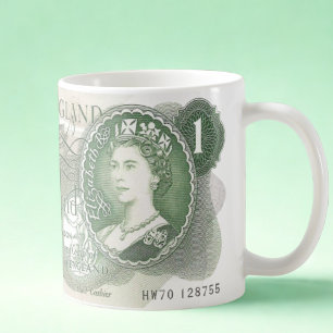 Note de la Banque britannique Mug - 1970 Un livre 