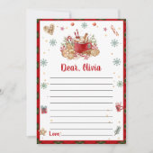 Note de la capsule de Noël Carte de message de not (Devant)