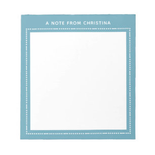 Note de la papeterie personnalisée Bloc-notes mode