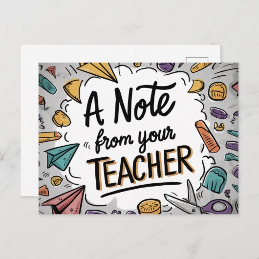 Note de l'enseignant - Bienvenue Retour à la carte (Devant / Derrière)