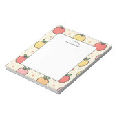 Note de l'enseignant  Bloc-notes à motif de pomme (Tourné)