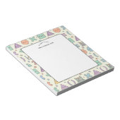 Note de l'enseignant Bloc-notes à motif pastel Mat (Incliné)