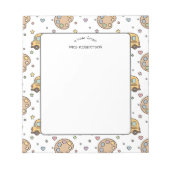 Note de l'enseignant Carnet de notes motif pastel (Devant)