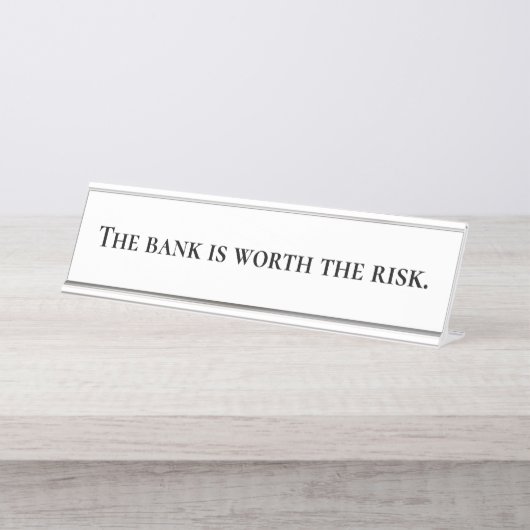 Note de Maeve - Plaque d'identification du bureau (Devant)