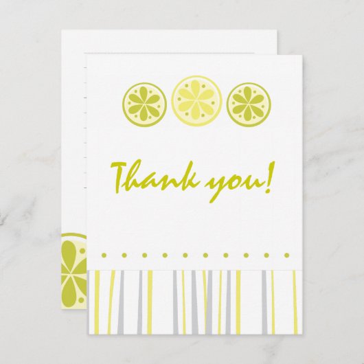 Note de Merci d'agrume (Devant / Derrière)