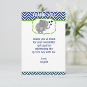 Note de Merci d'amour d'éléphant de Chevron de (Debout devant)