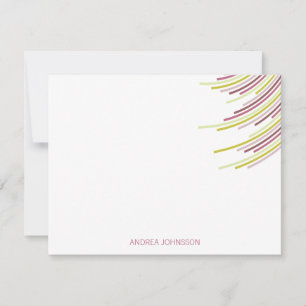 Note de Merci d'anniversaire de rayures de partie