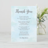 Note de Merci de baby shower de garçon avec le (Debout devant)