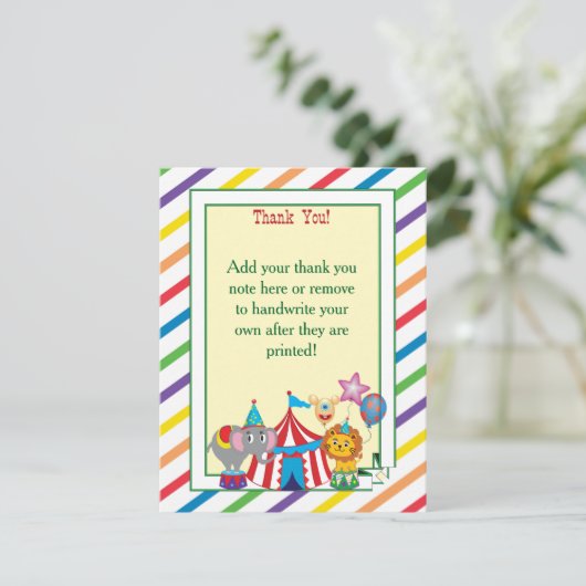 Note de Merci de cirque (Debout devant)