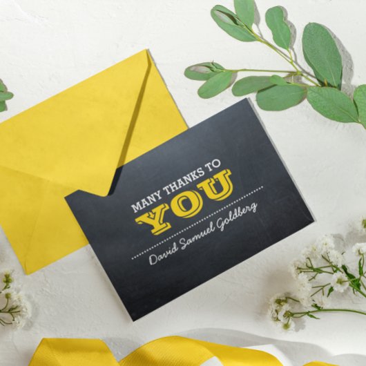 Note de Merci de Mitzvah de barre d'or de tableau