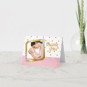 Note de Merci de photo de baby shower
