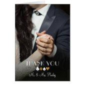 Note de Merci de photo de parties scintillantes (Devant)