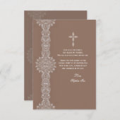 Note de Merci de pilier de dentelle (Devant / Derrière)