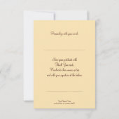 Note de Merci de plume de paon (Dos)