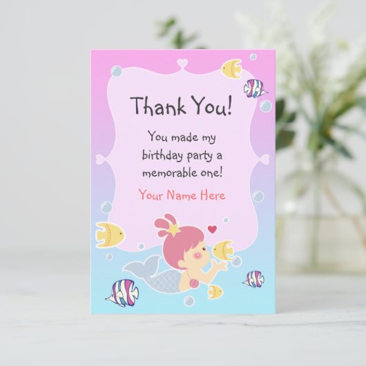 Note de Merci - fête d'anniversaire de thème de (Debout devant)