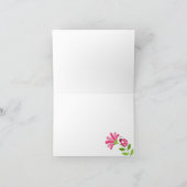 Note de Merci pliée par JARDIN de COCCINELLE (Intérieur)