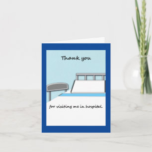 Note de Merci pour la visite d'hôpital