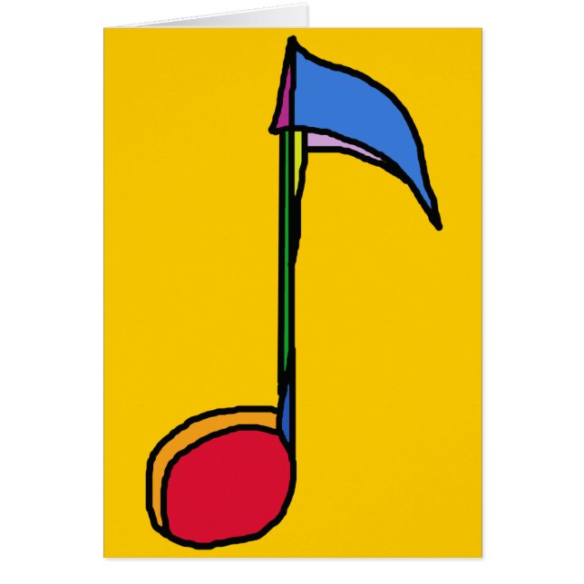 note de musique colorée (Devant)