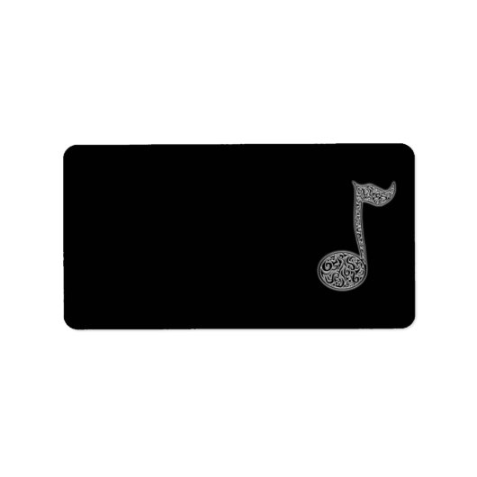 note de musique étiquette (Devant)