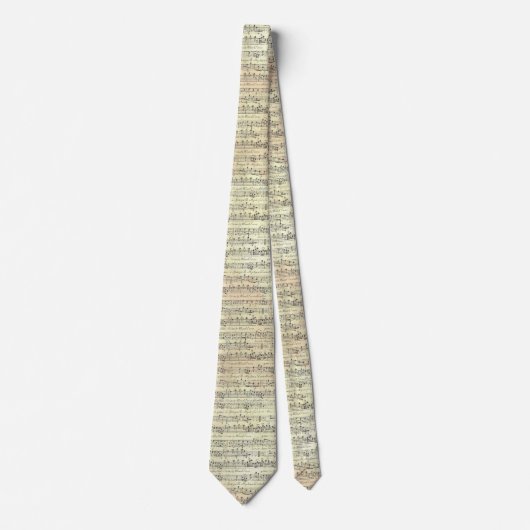 note de musique Motif Cravate à thème de musique (Devant)