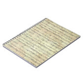 note de musique Motif Musique Carnet à thème (Côté gauche)