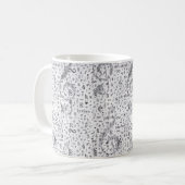 note de musique Motif piano musique Thème Mug (Devant gauche)